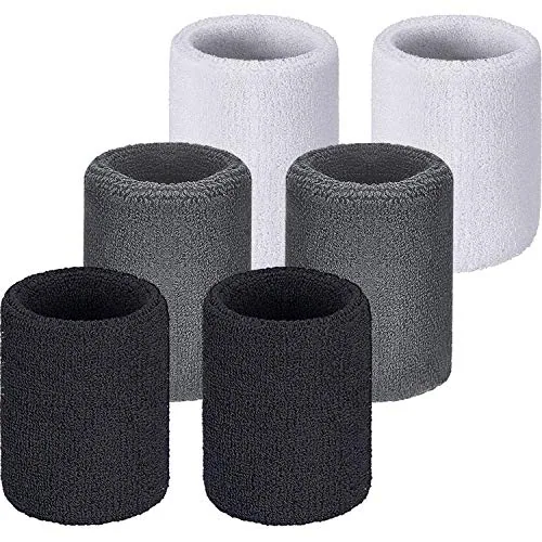 Sweat Band Wrist Tennis Wristband for Women Men Athletic Wrist Sweatbands