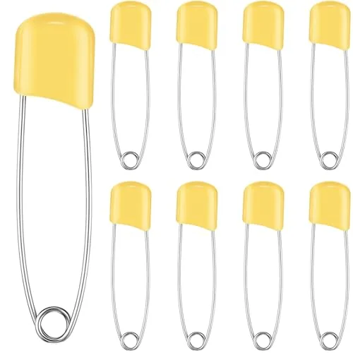 50 Pcs Large Safety Pins for Clothes,with Bag