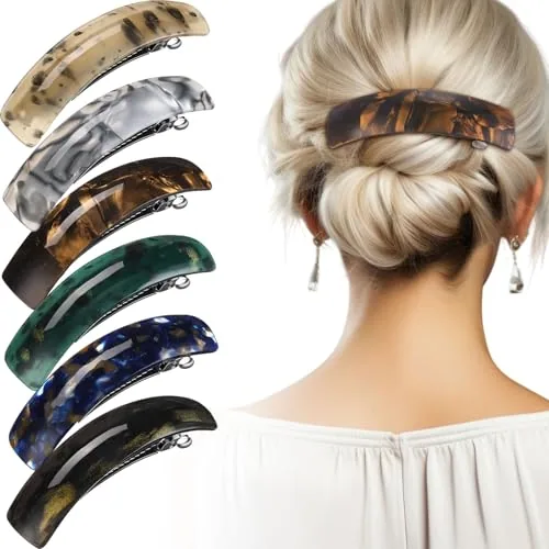 6 Pcs Large Hair Barrettes for Women
