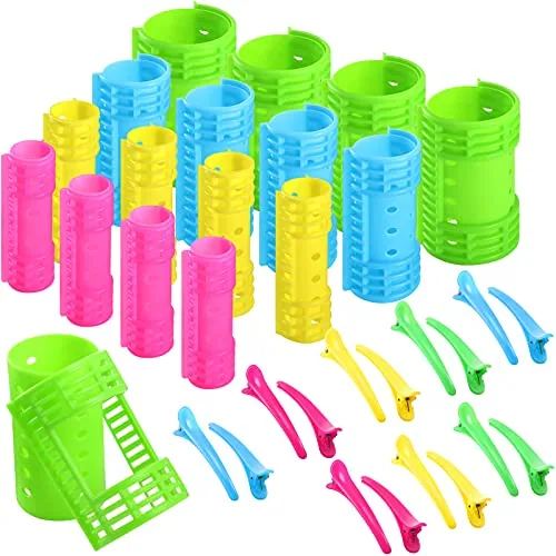 65Pcs Hair Rollers with Clips for Women
