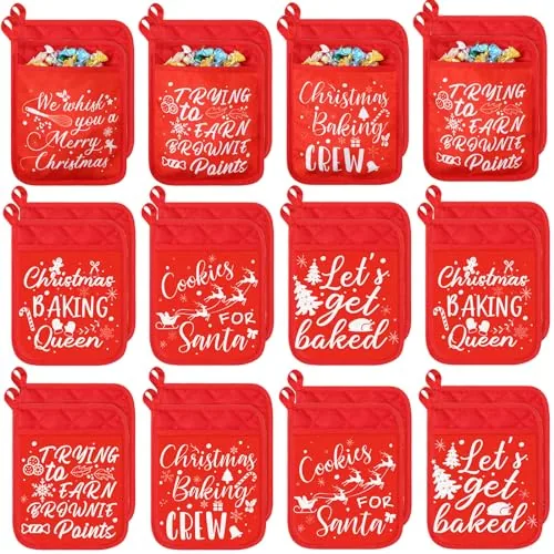24 Pieces Christmas Pot Holders
