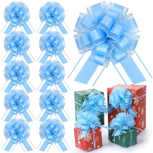 10 Pcs Pull Bows 6 Inch Gift Wrap