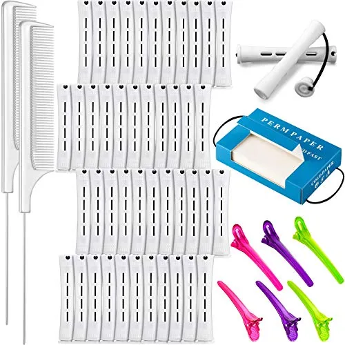 48 Perm Rods Kit 2 Steel Combs 350 Papers 6 Clips Cold
