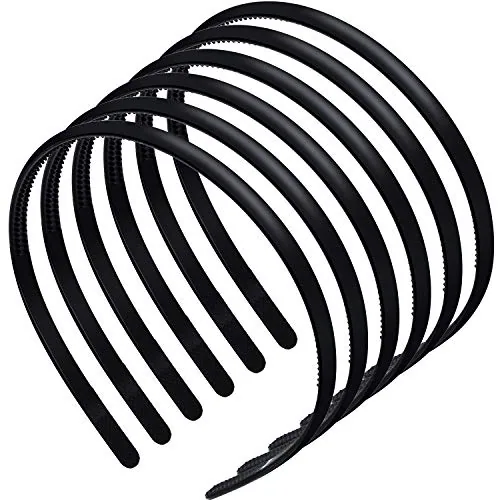 6 Plastic Thin Headbands
