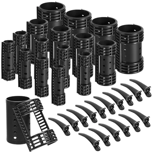65Pcs Hair Rollers with Clips for Women