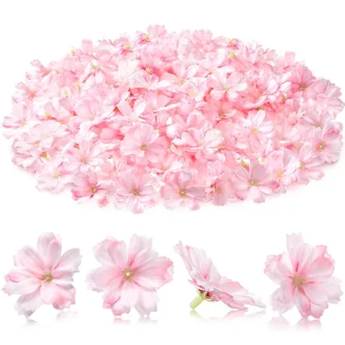200 Pieces Mini Faux Flower Heads for Crafts