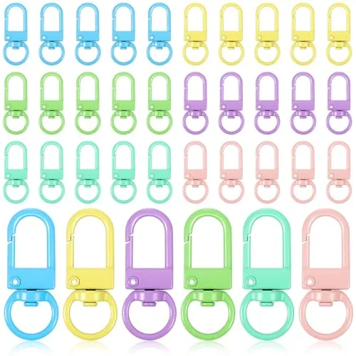 36 Pcs Dopamine Keychain Clasp Metal Lobster Claw