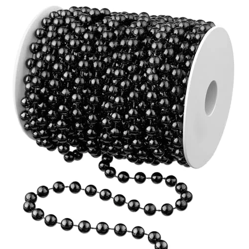 50ft Christmas Tree Beads Artificial Pearls Garland Plastic Beads Roll
