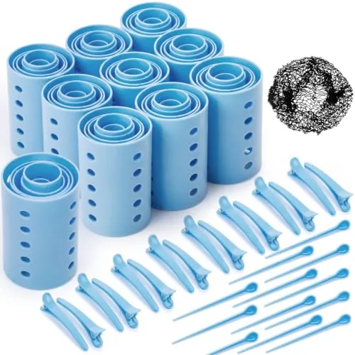 141 Pcs Plastic Hair Rollers Set with Clips and Pins