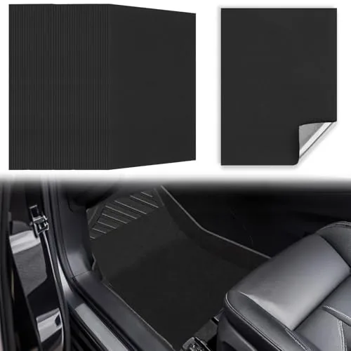 10 Pcs Self Adhesive Disposable Car Floor Mats, Felt 17 x 22 Inch