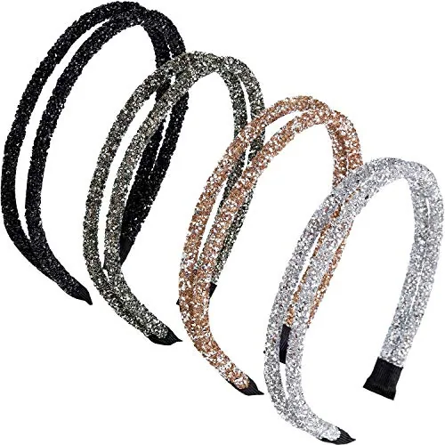 4 Pcs Rhinestone Headband