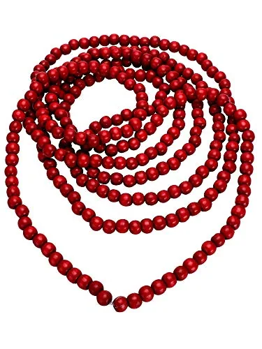 16 Feet Wood Bead Garland Christmas Tree