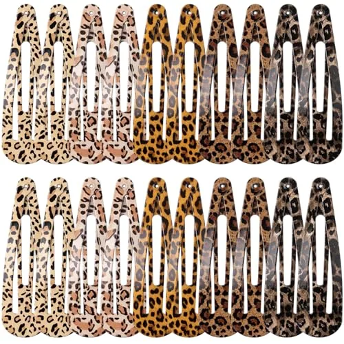 30 Pcs Large Metal Snap Barrettes