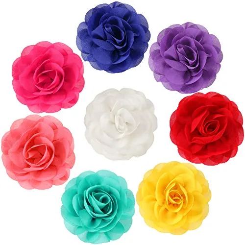 8 Pcs Dog Flowers Collar Bow