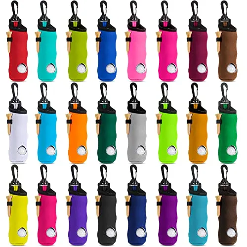 24 Pcs Golf Ball Holder Pouch with Hook Accessories