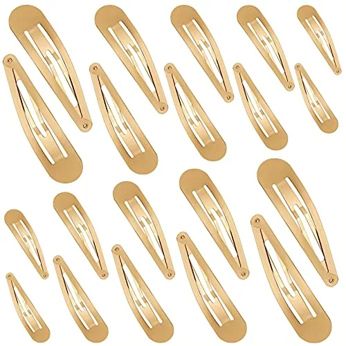 40 Pcs Barrettes Women Large Metal Hair Snap Clips