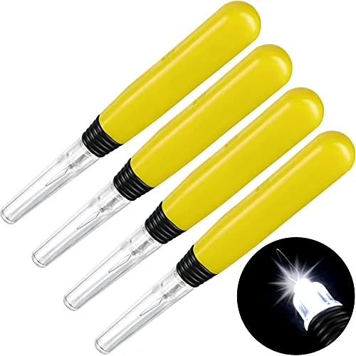 4 Pieces LED Needle Threaders Sewing Machine Wire Loop Tool
