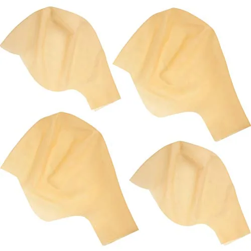 4 Pcs Bald Cap for Adults Men Women, Latex Wig Cap for Halloween