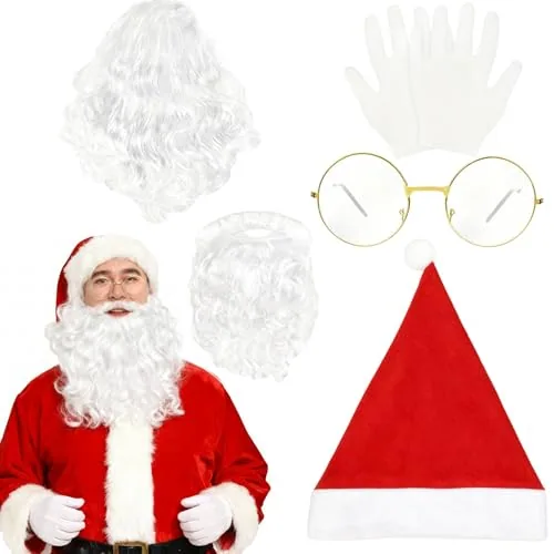 Santa Costume Accessories 5 Pcs Christmas Set