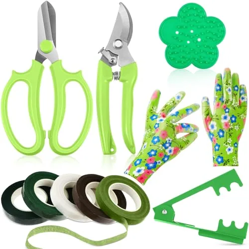 10 Pcs Rose Thorn Stripper Tool Florist Supplies for Women, green, flower
