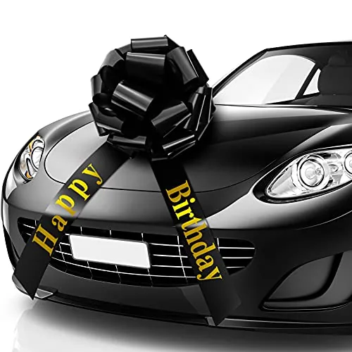 Large Happy Birthday Car Bow for Vehicle, 20 Inches