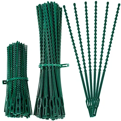 200 Pieces Adjustable Plant Ties Flexible Garden Plant Ties, Green