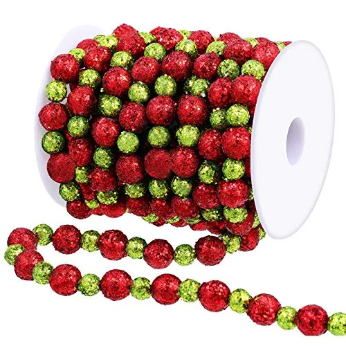 16 Feet Christmas Tree Beaded Garland