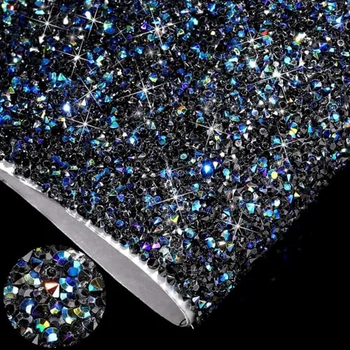Bling Crystal Resin Rhinestones Sticker Sheet DIY Self-Adhesive Car