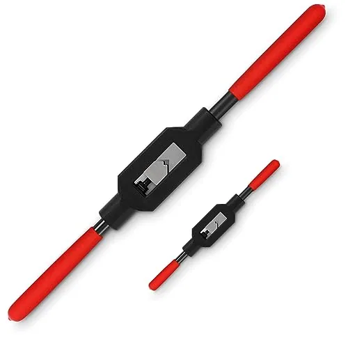 2 Pcs Adjustable Tap Wrench M1-M20 Ratcheting Tap Handle Tool for Reamer