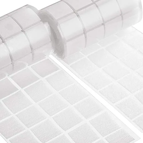 1000 Pcs (500 Pairs) Self Adhesive Dots 1 Inch Sticky Square Dots