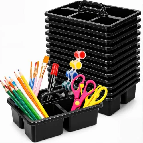 12 Pcs Classroom Caddy Bulk Plastic Storage Caddy