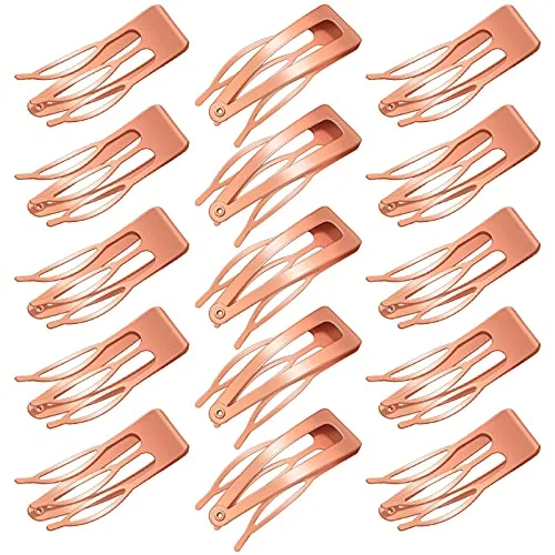 32 Pieces Hair Clips - 3 Prong Double Grip Metal Barrettes and Combs for