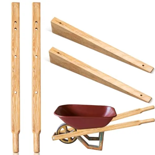 Wheel Barrow Handles Wood Replacement 59'' Wheelbarrow Handles Kit