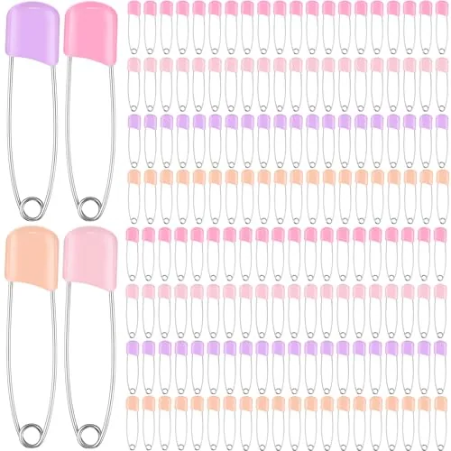 50 Pcs Large Safety Pins for Clothes,with Bag