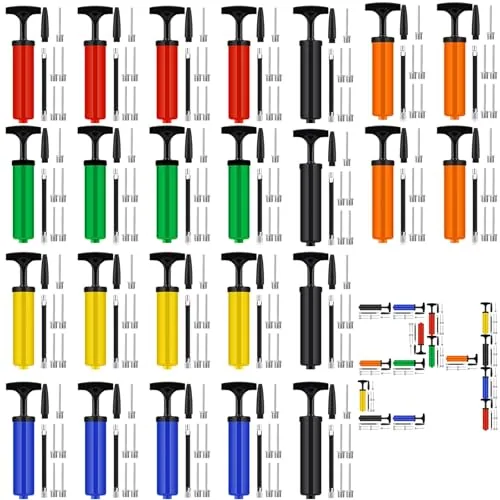 24 Sets Ball Air Pump Bulk with Needle for Sports Balls