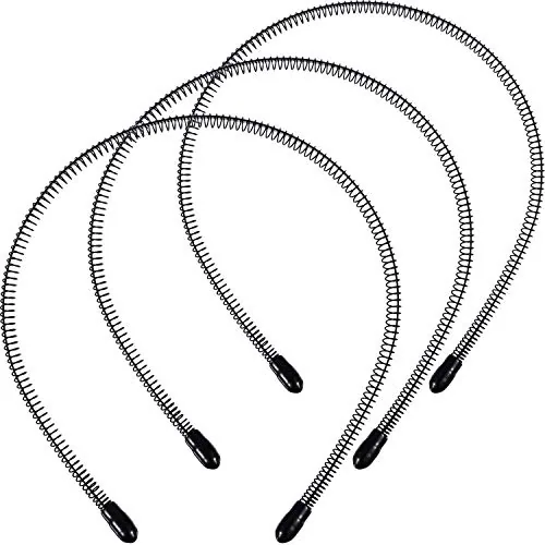 3 Pack Unisex Hair Bands Metal Headband for Men Women