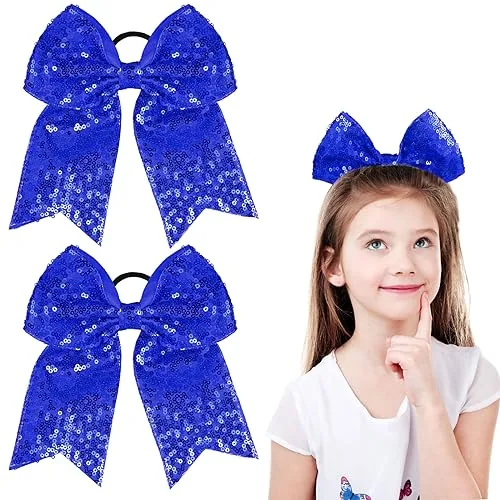2 Pack Large Cheerleading Hair Bows