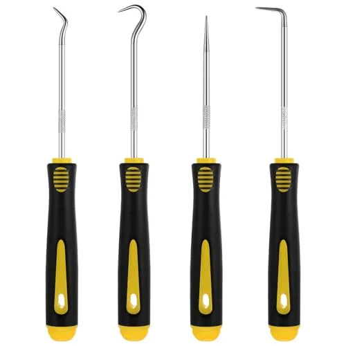 4 Pcs Pick and Hook Tools, Automotive,6.5 Inches