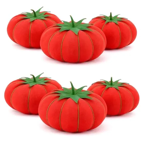 6 Pieces Tomato Pin Cushion Sewing Needle Pin Cushion Pin Needle Holder