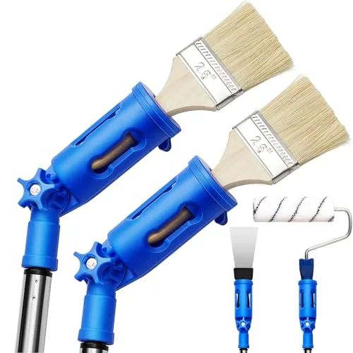 2 Pcs Multi-Angle Paint Brush Extender Paint Edger Tool for Walls
