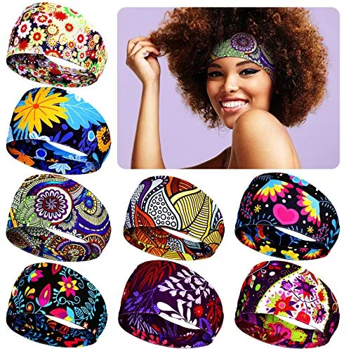 8 Pcs African Headband for Women