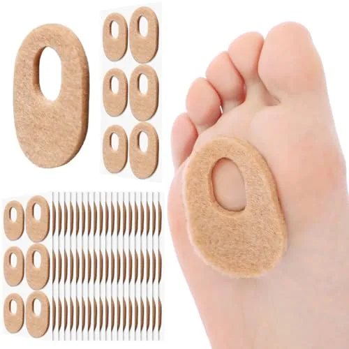 120 Pcs Callus Corn Pads for Feet, Oval Foot Pads