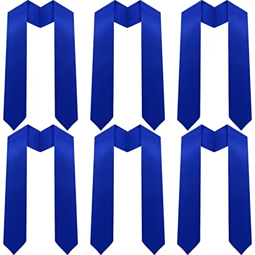 6 Pieces Graduation Stole Sash Class of 2026 Unisex Adult Honor Stole