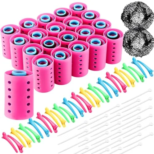 282 Pcs Plastic Hair Rollers Set Magnetic Hair Rollers for Women