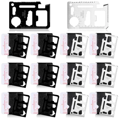 24 Sets Credit Card Multitool 11 in 1 Wallet Tool