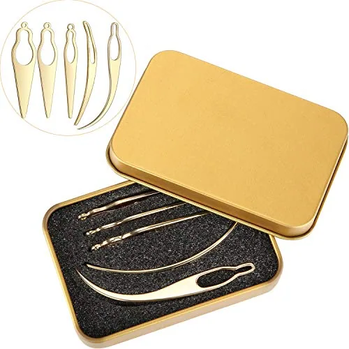 5 Pcs Interlocking Tool for Locs Dreadlock Metal Box