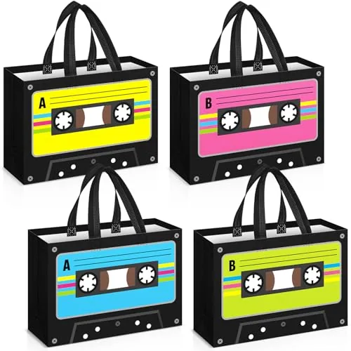 16 Pcs 80s 90s Birthday Party Favor Retro Goodie Bags
