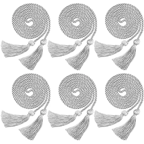 6 Pieces 2026 Graduation Cords Braided Polyester Yarn Honor Cord with