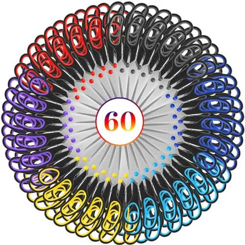 Scissors Bulk 8 in Multipurpose Professional Heavy Duty Multicolor Sewing