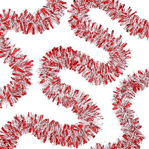 50 Feet Christmas Tinsel Garland Metallic Twist